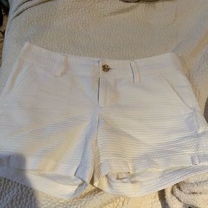 Lilly Pulitzer white Callahan shorts